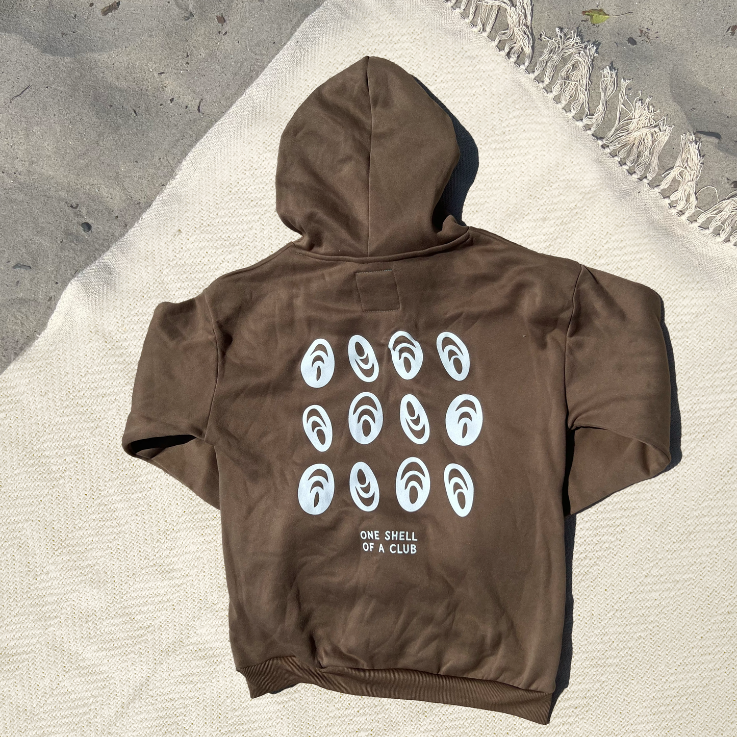 #2 Brown Beach Club Pull Over Hoodie (Driftwood)
