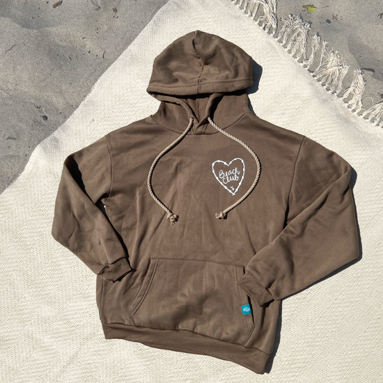 #2 Brown Beach Club Pull Over Hoodie (Driftwood)