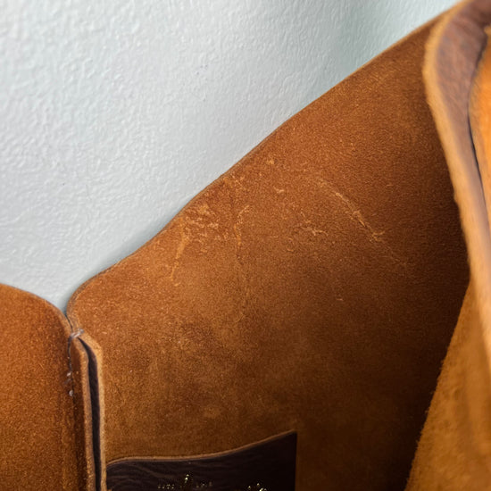 #48 Original Wildwood Bag | Large in Brown Leather with 24" Oyster Shell Gold Dock Line