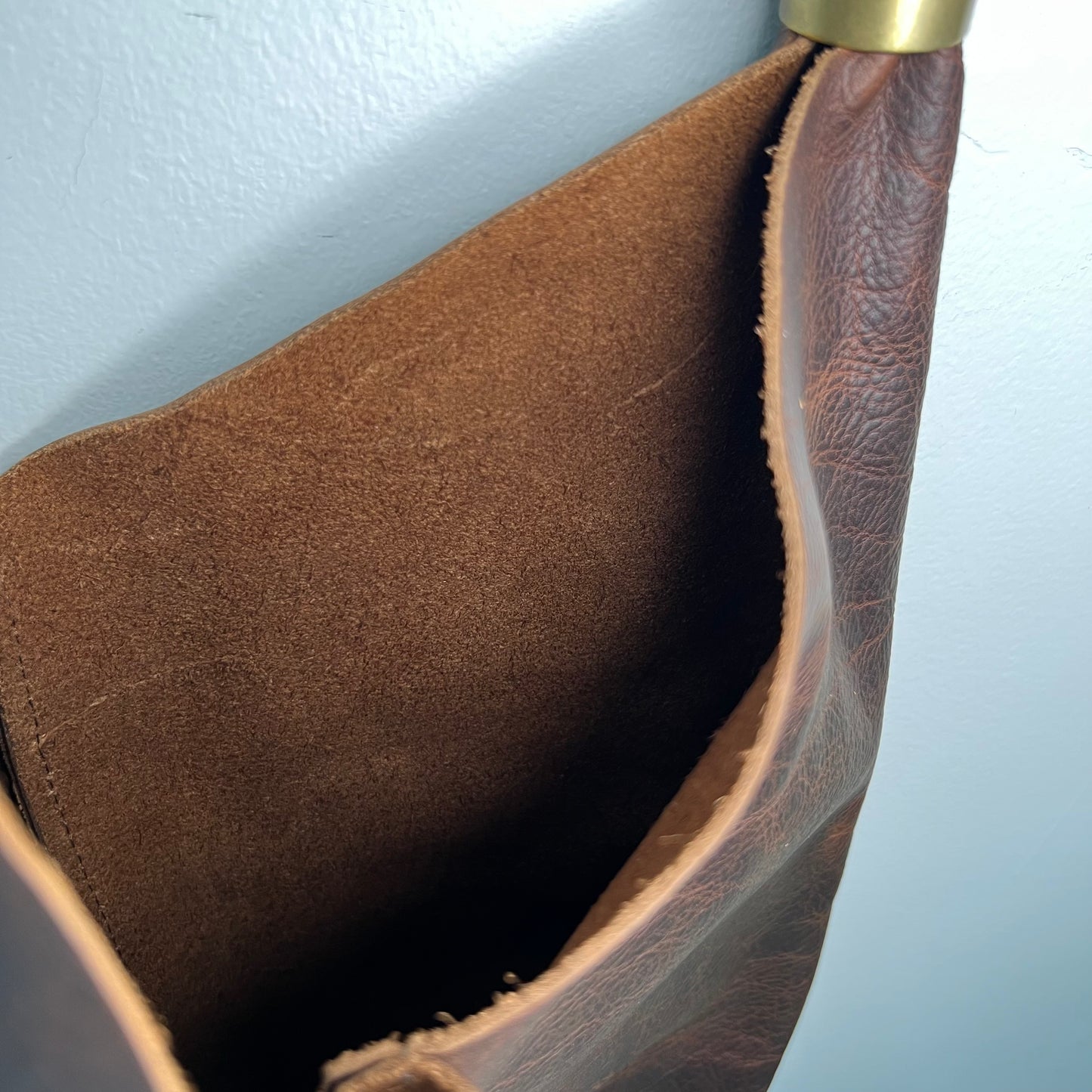 #50 Original Wildwood Bag | Large in Brown Leather with 24" Summer Night Black Dock Line