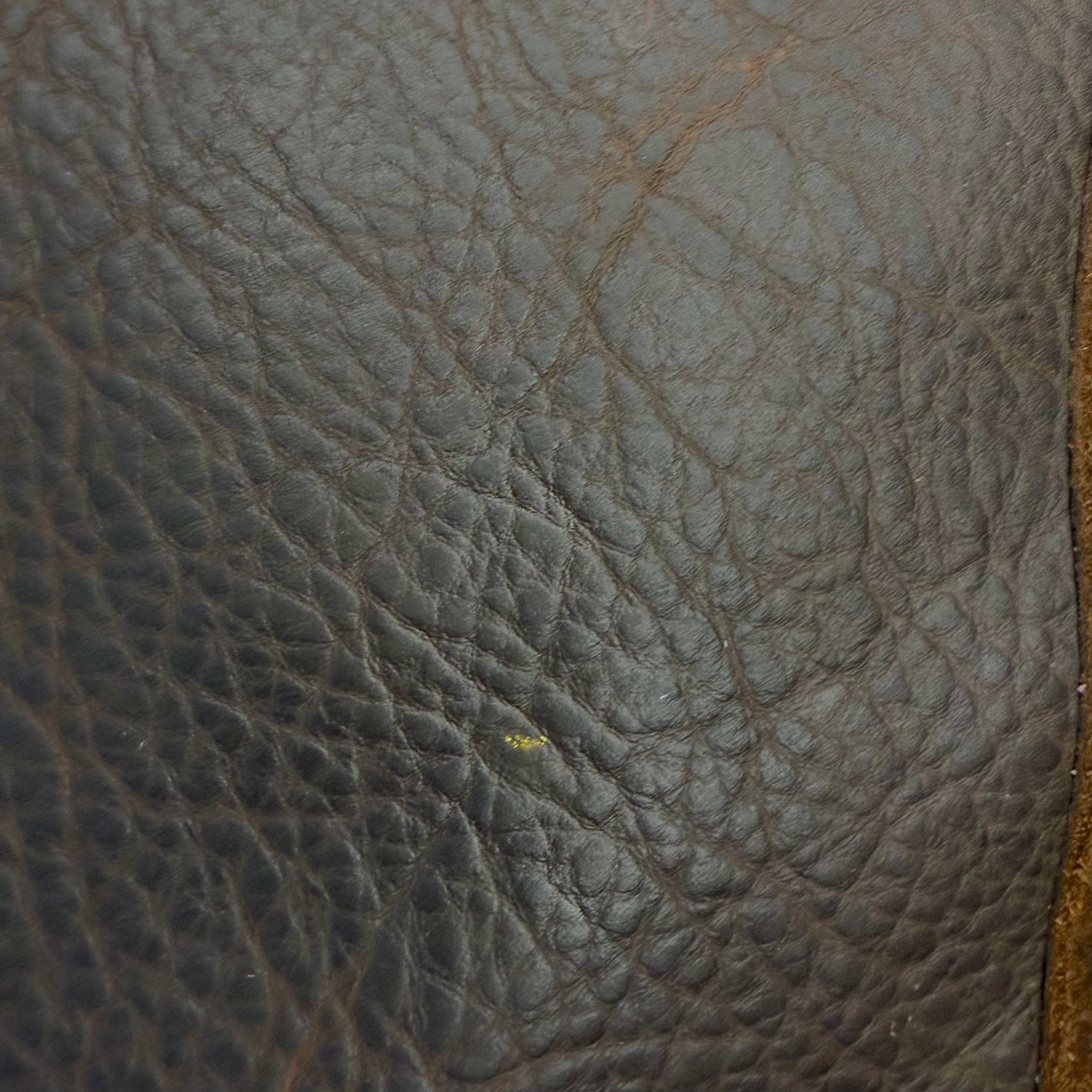 #53 Zip Crossbody // Brown Leather with 50" New England Navy Dock Line (2nd quality)