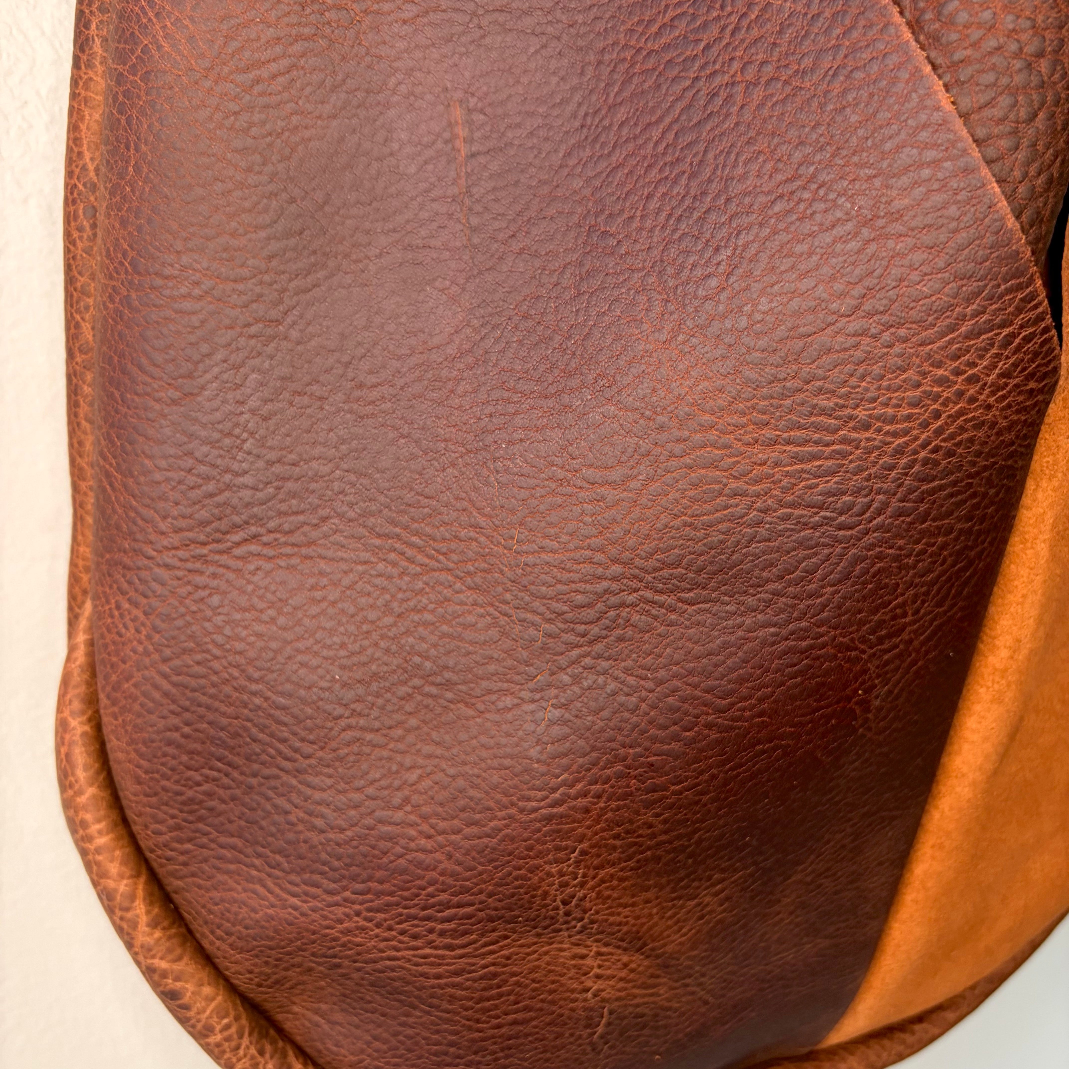 #56 Original Wildwood Bag | Large // Brown Leather with 24" Neon Pink Dock Line (2nd quality)