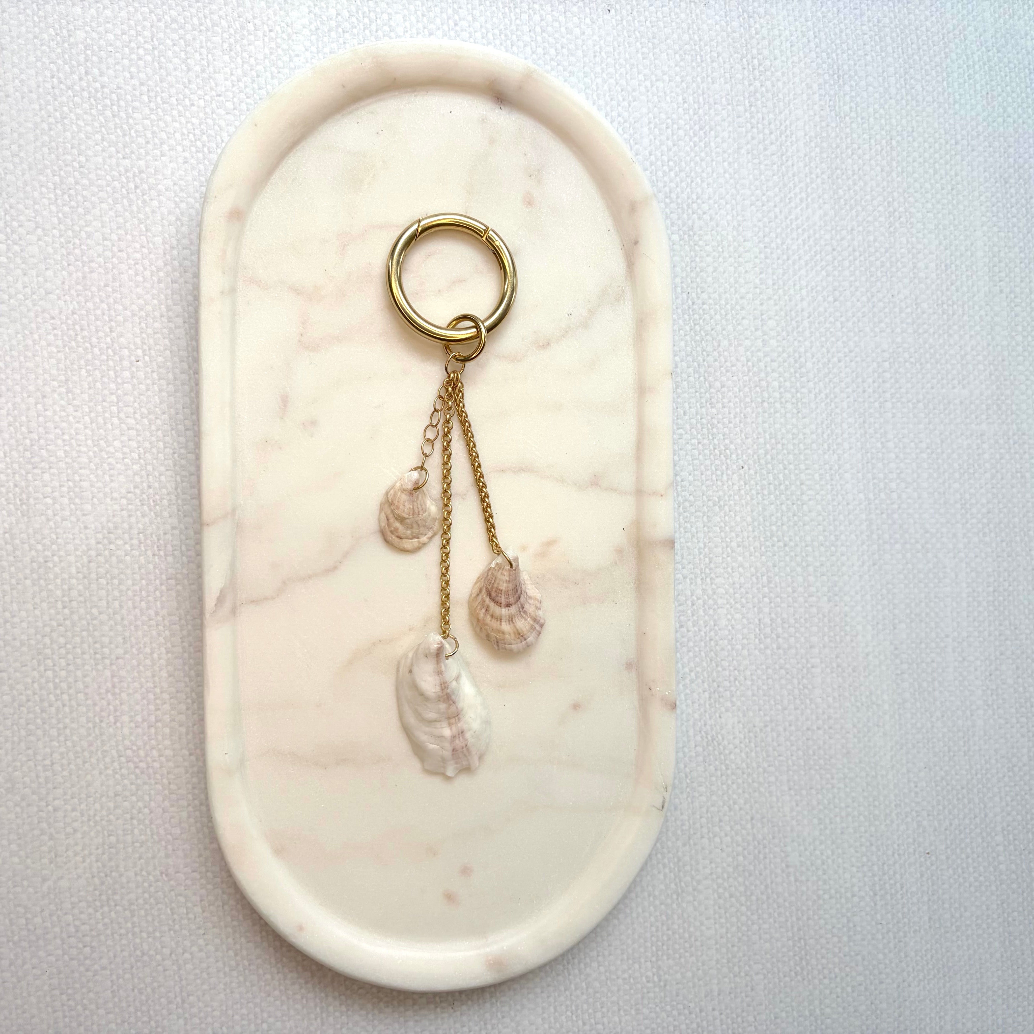 #58 Three Shell Oyster Charm (1st quality)