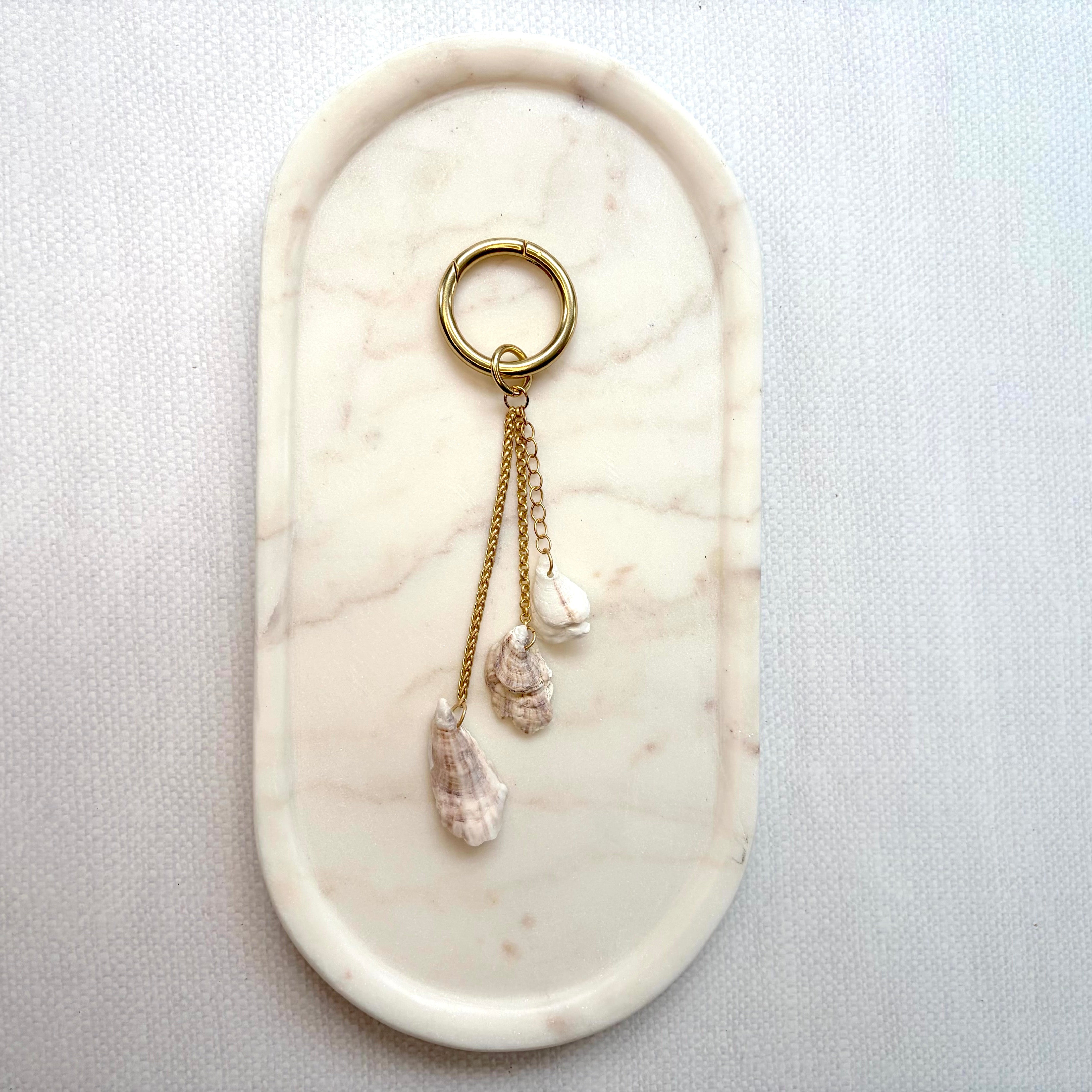 #60 Three Shell Oyster Charm (1st quality)