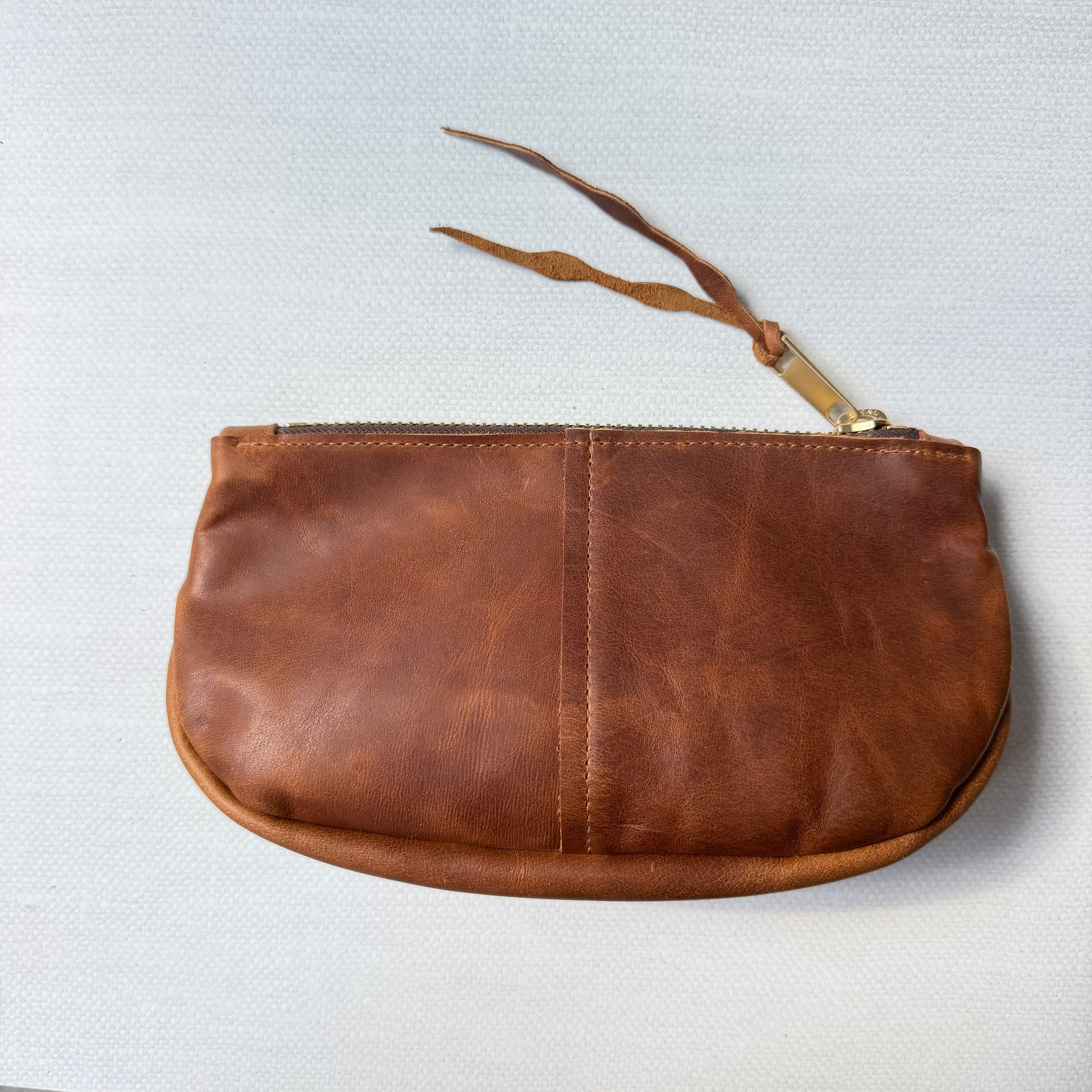 #96 Makeup Bag // Brown Tourmaline Leather (2nd quality)