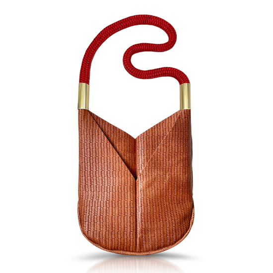 Original Wildwood Bag | Large Crossbody in Brown Basketweave