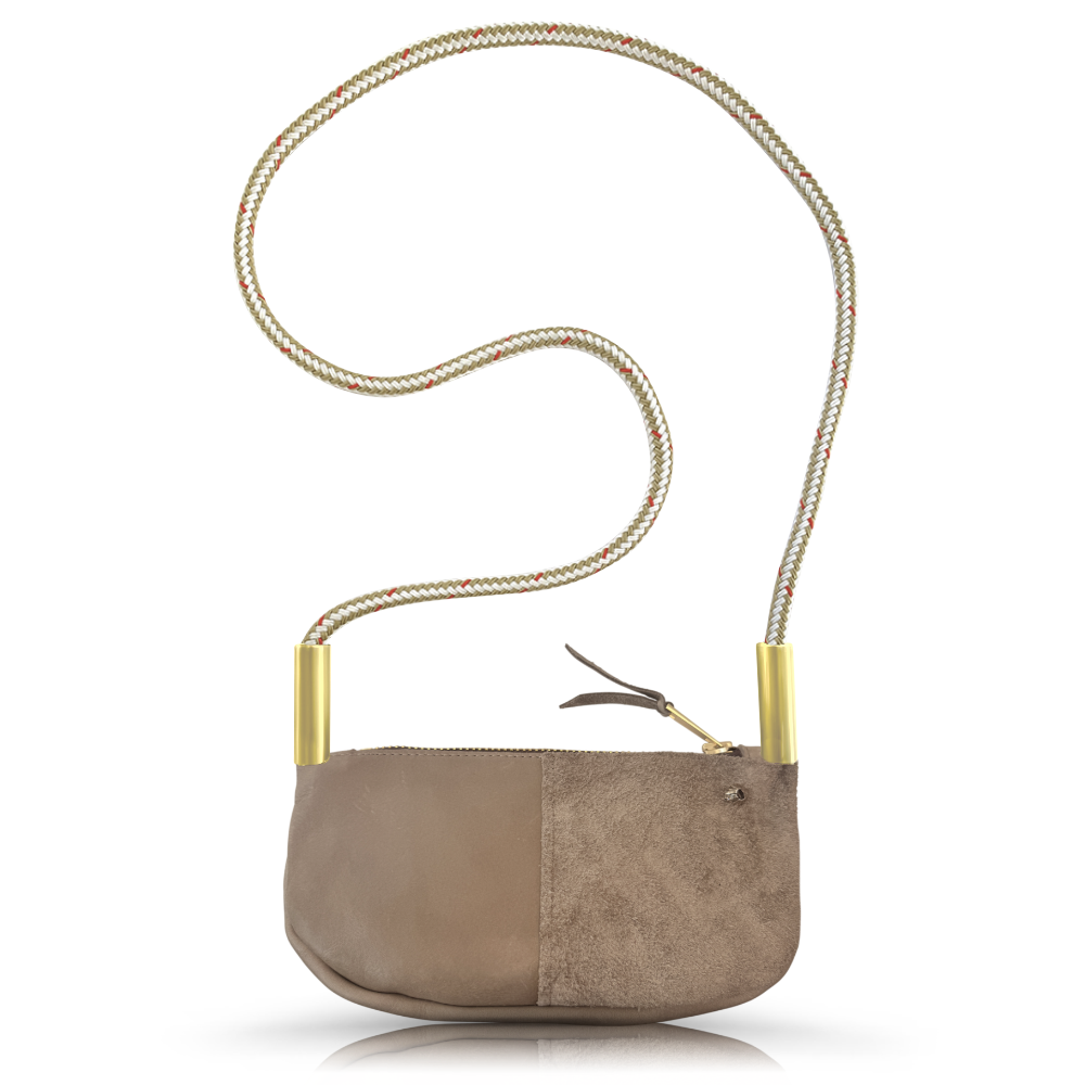 Classic Zip Bag in Clay Leather
