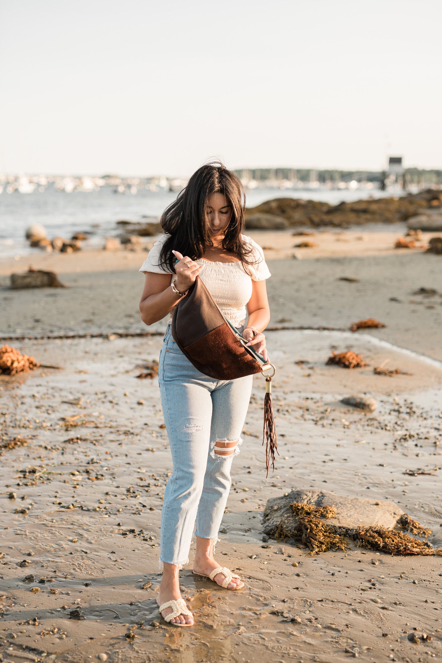 Sling Bag // in Brown Leather