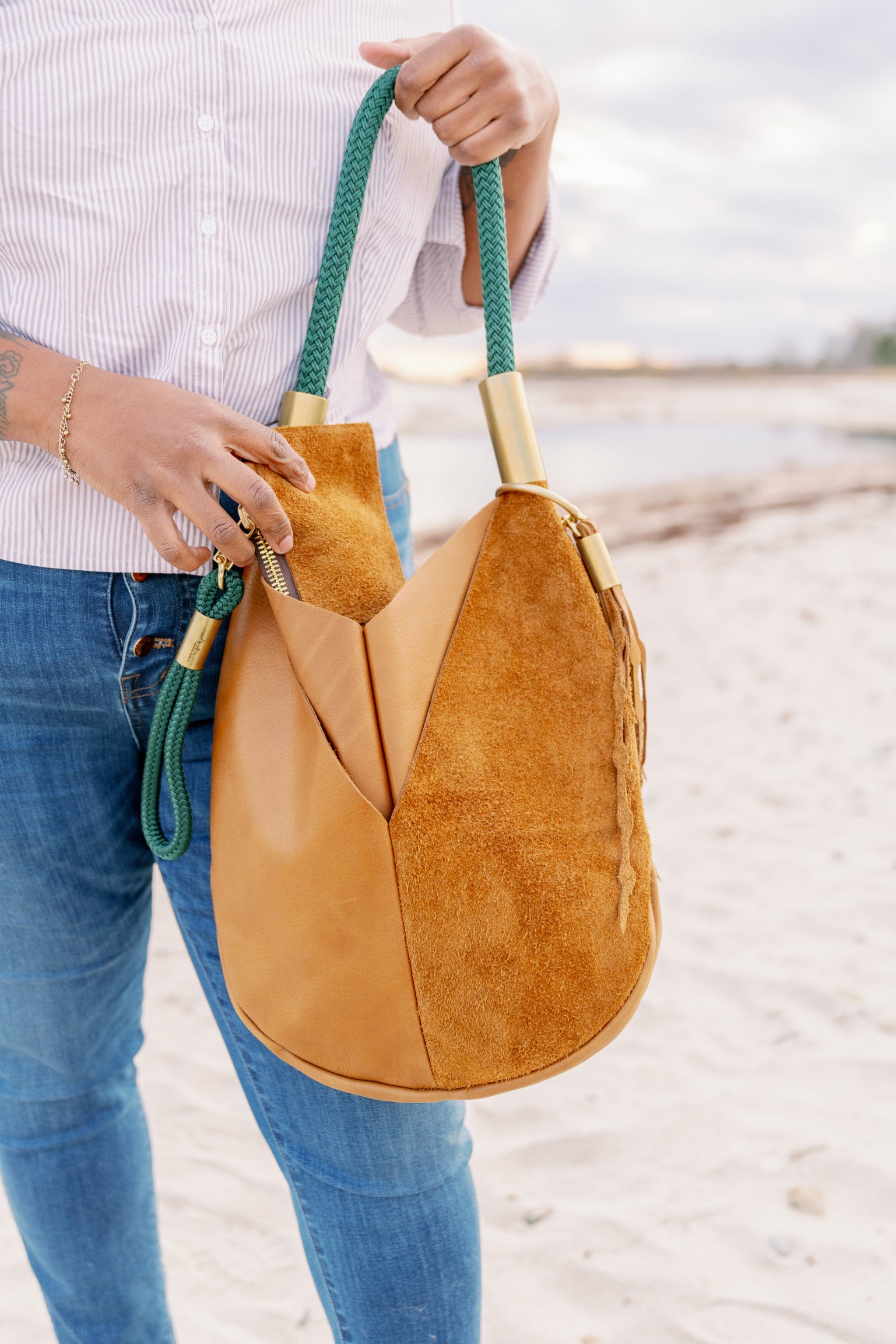Original Wildwood Bag // Large in Beach Nut Leather