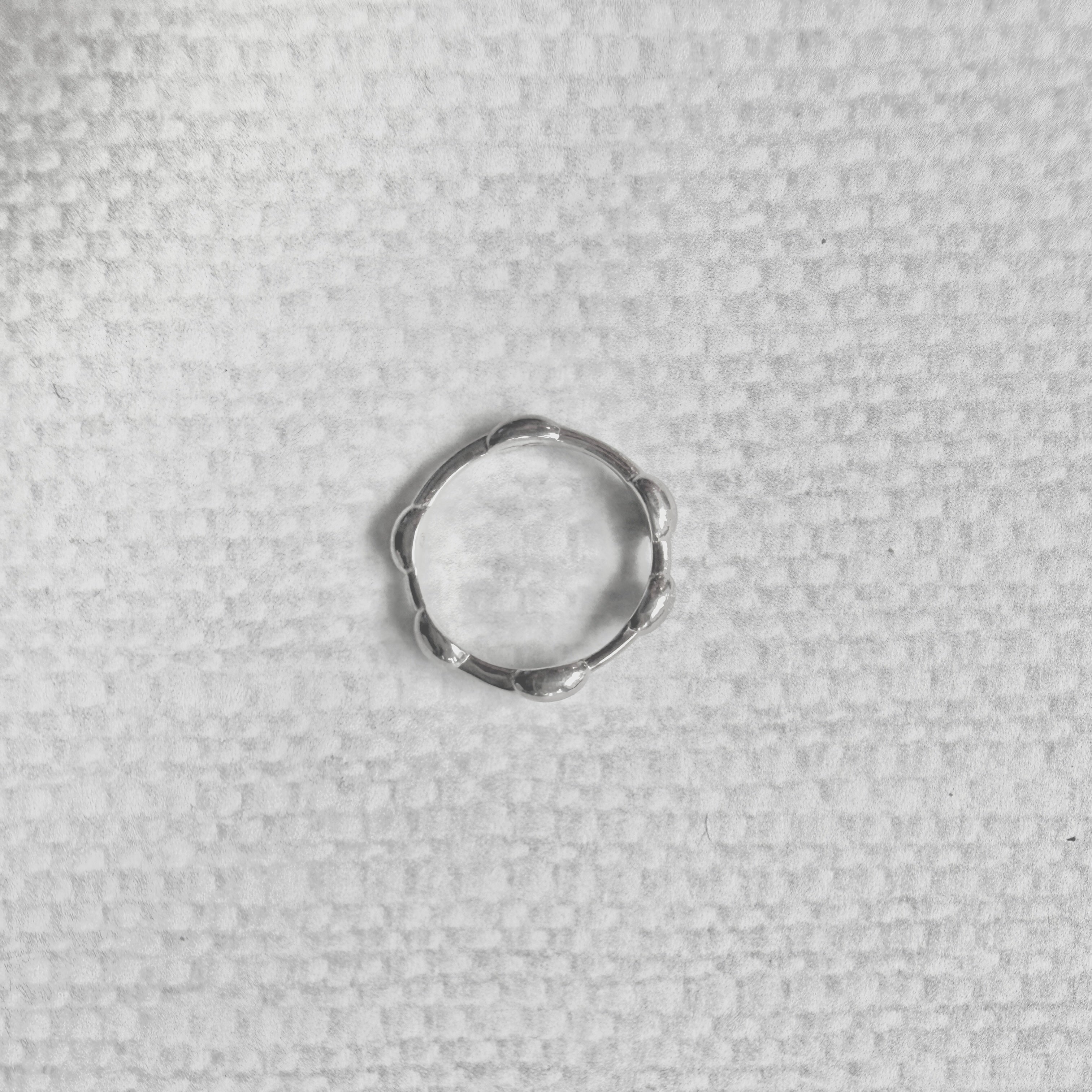 #124 Sterling Silver Seaweed Ring Size 6
