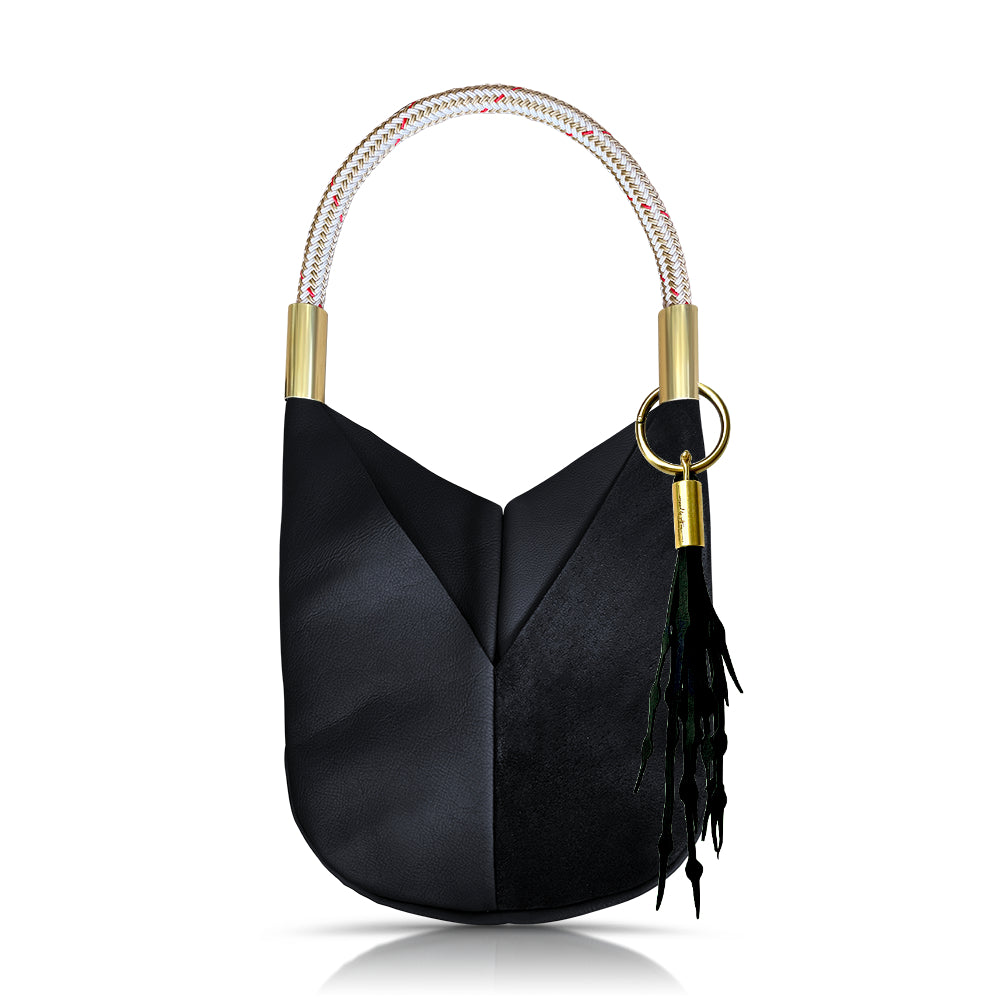 Original Wildwood Bag Large#Rope Color_Oyster Shell Gold#Add Ons_Add a Matching Seaweed Tassel (save $10)
