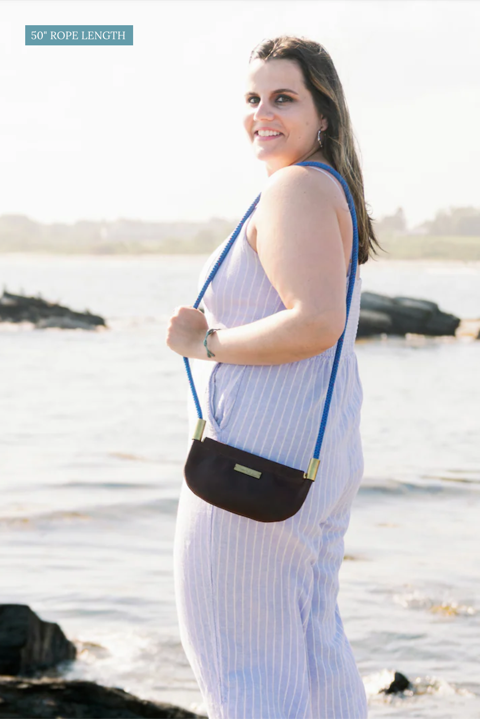 Oyster Shell Bag // in Black Leather