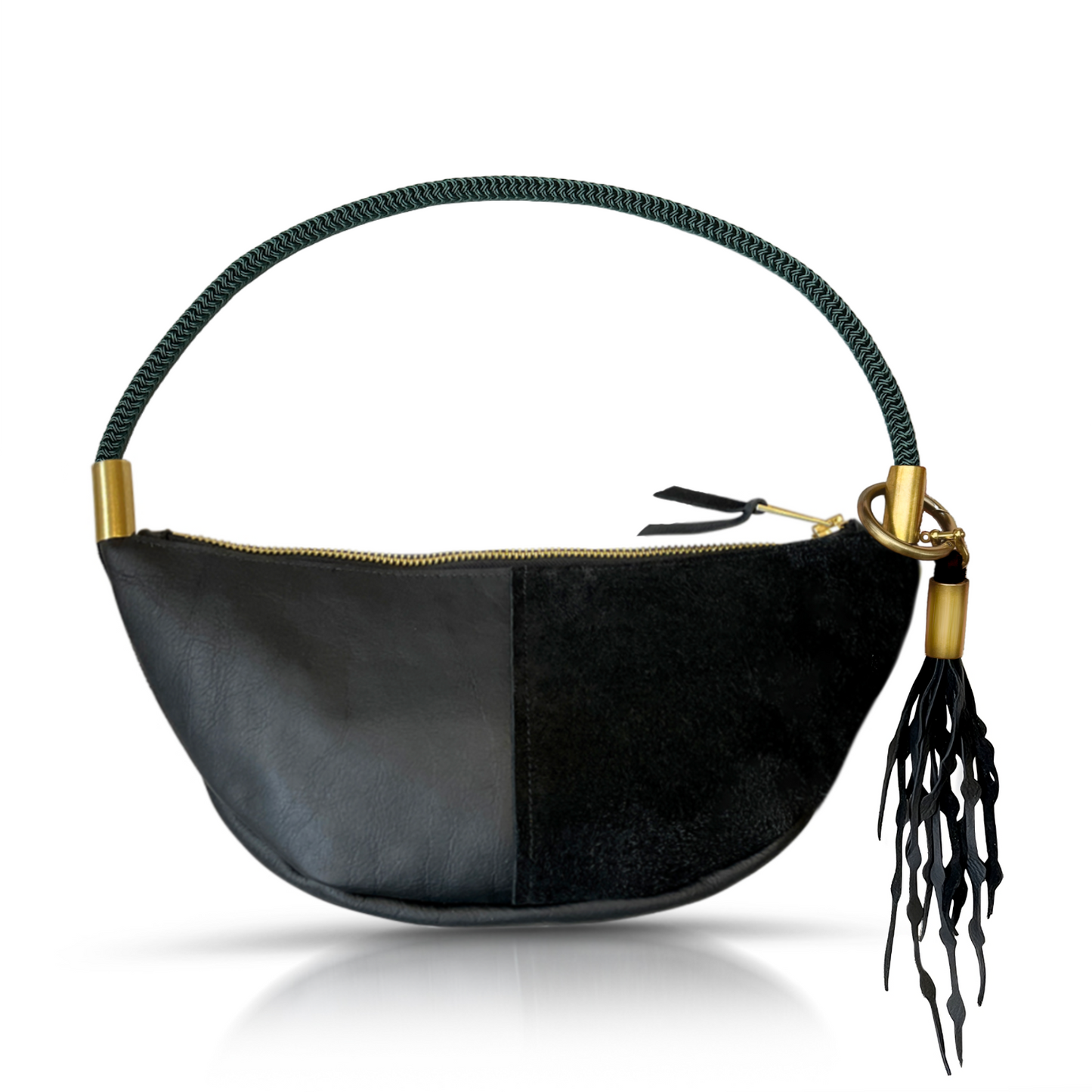 Sling Bag in Black Leather