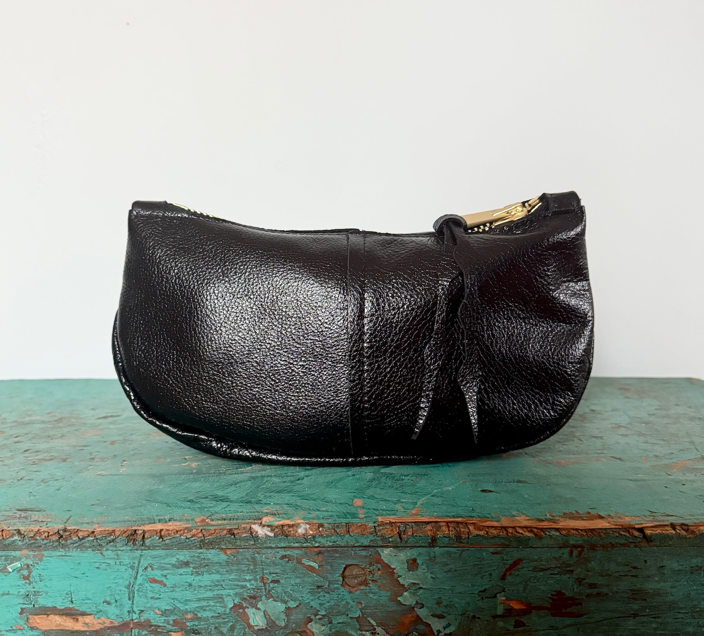 Black Metallic Makeup Bag