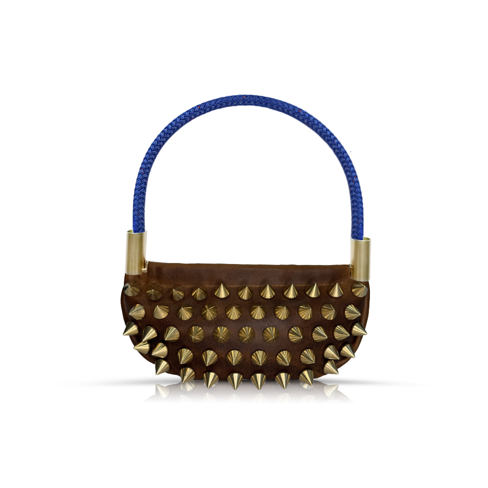 Sea Urchin // Marina in Brown Tourmaline with Harborside Blue Rope