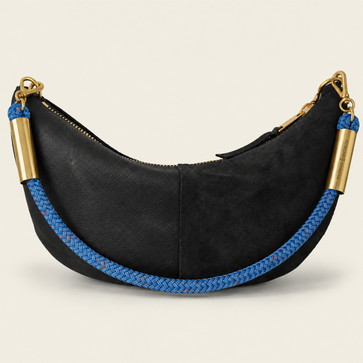 Convertible Sling in Black Leather