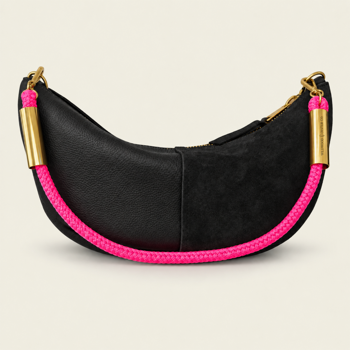 Convertible Sling in Black Leather