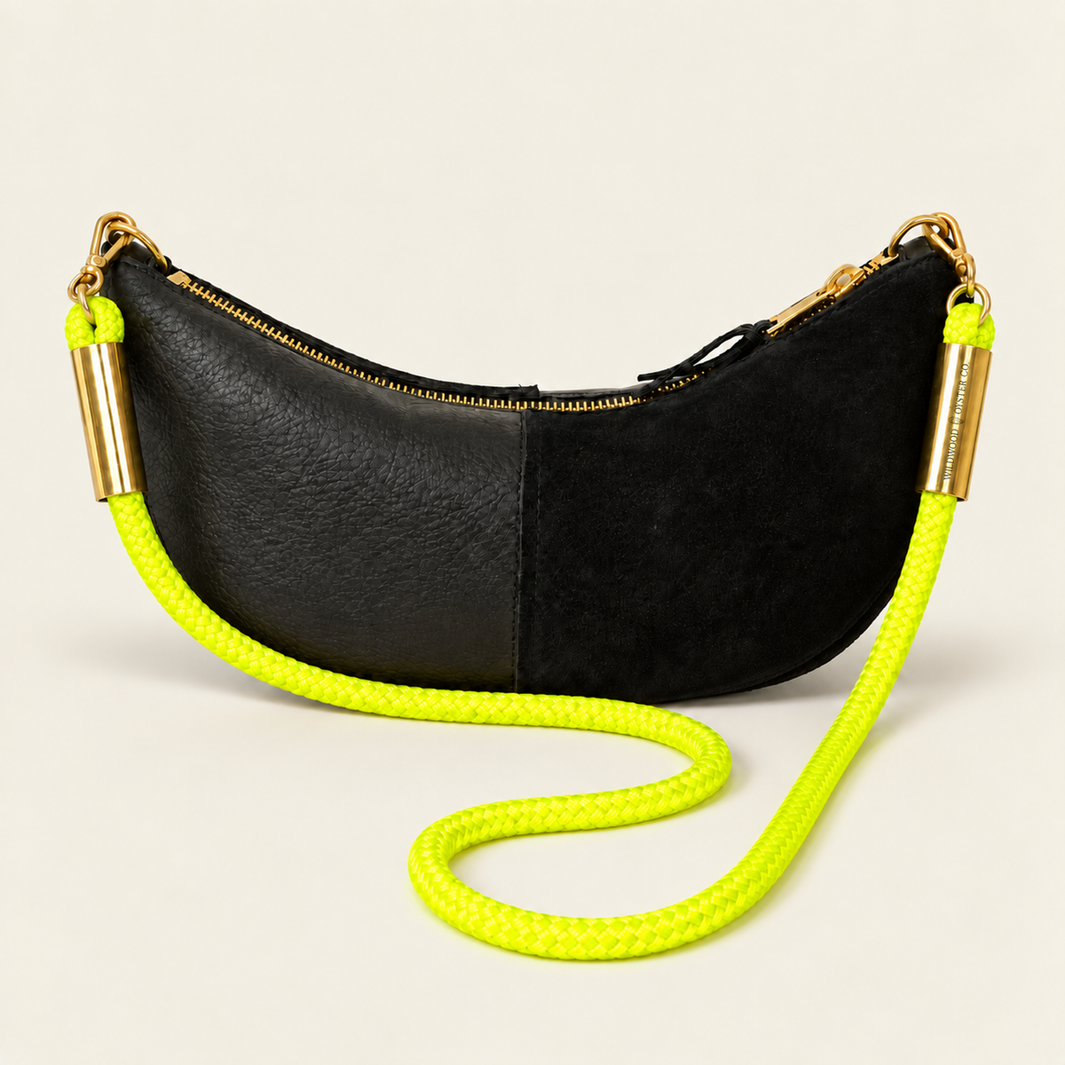 Convertible Sling in Black Leather