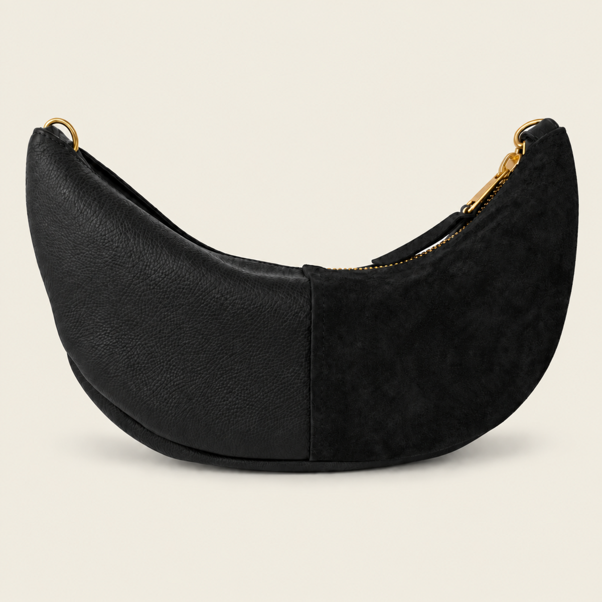 Convertible Sling in Black Leather