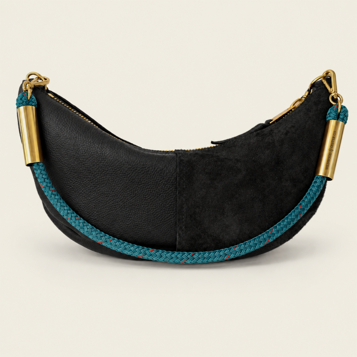Convertible Sling in Black Leather
