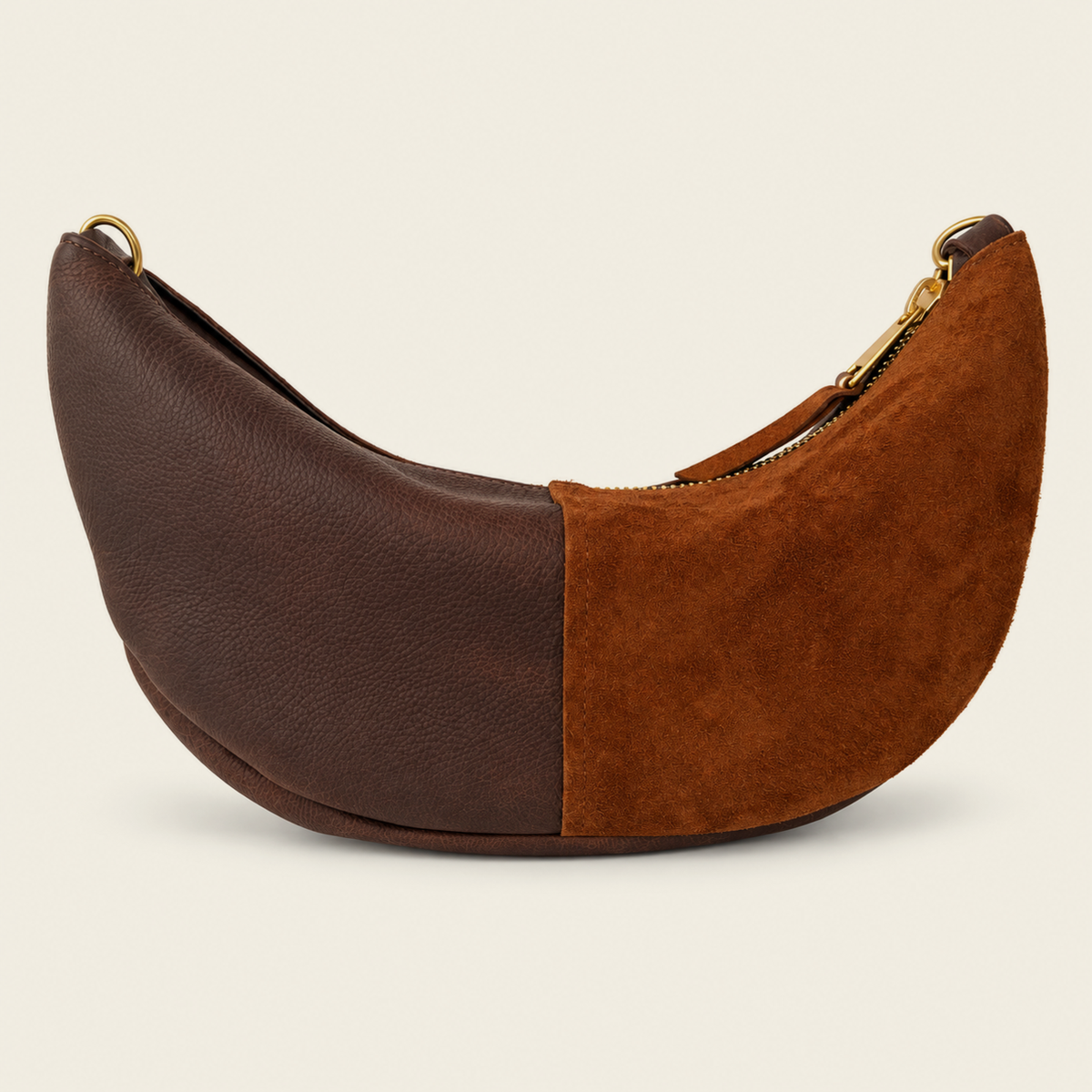 Convertible Sling in Brown Leather