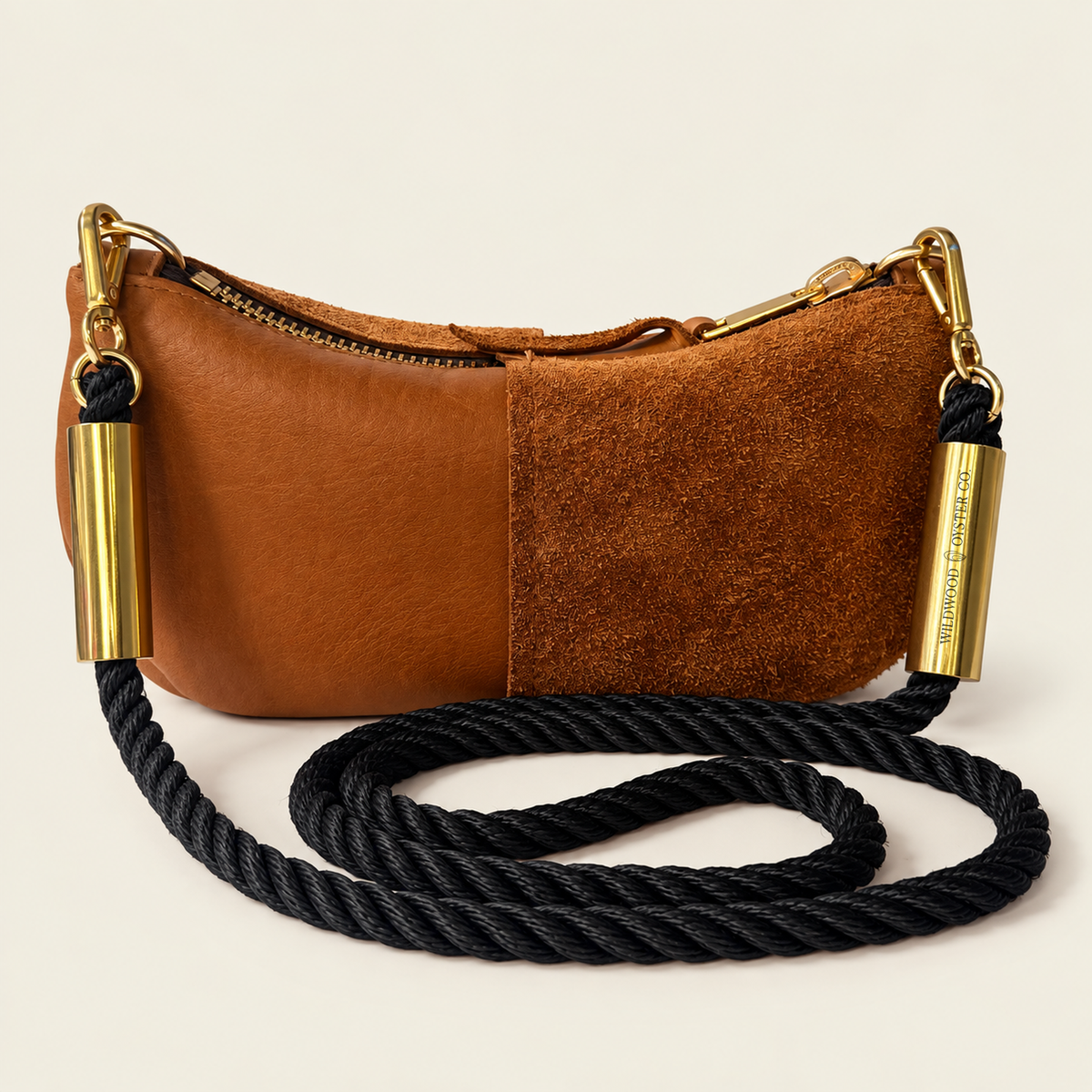 Convertible Zip Bag in Beach Nut Leather