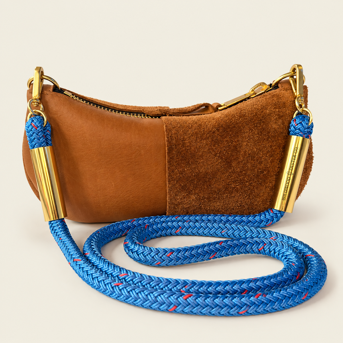 Convertible Zip Bag in Beach Nut Leather