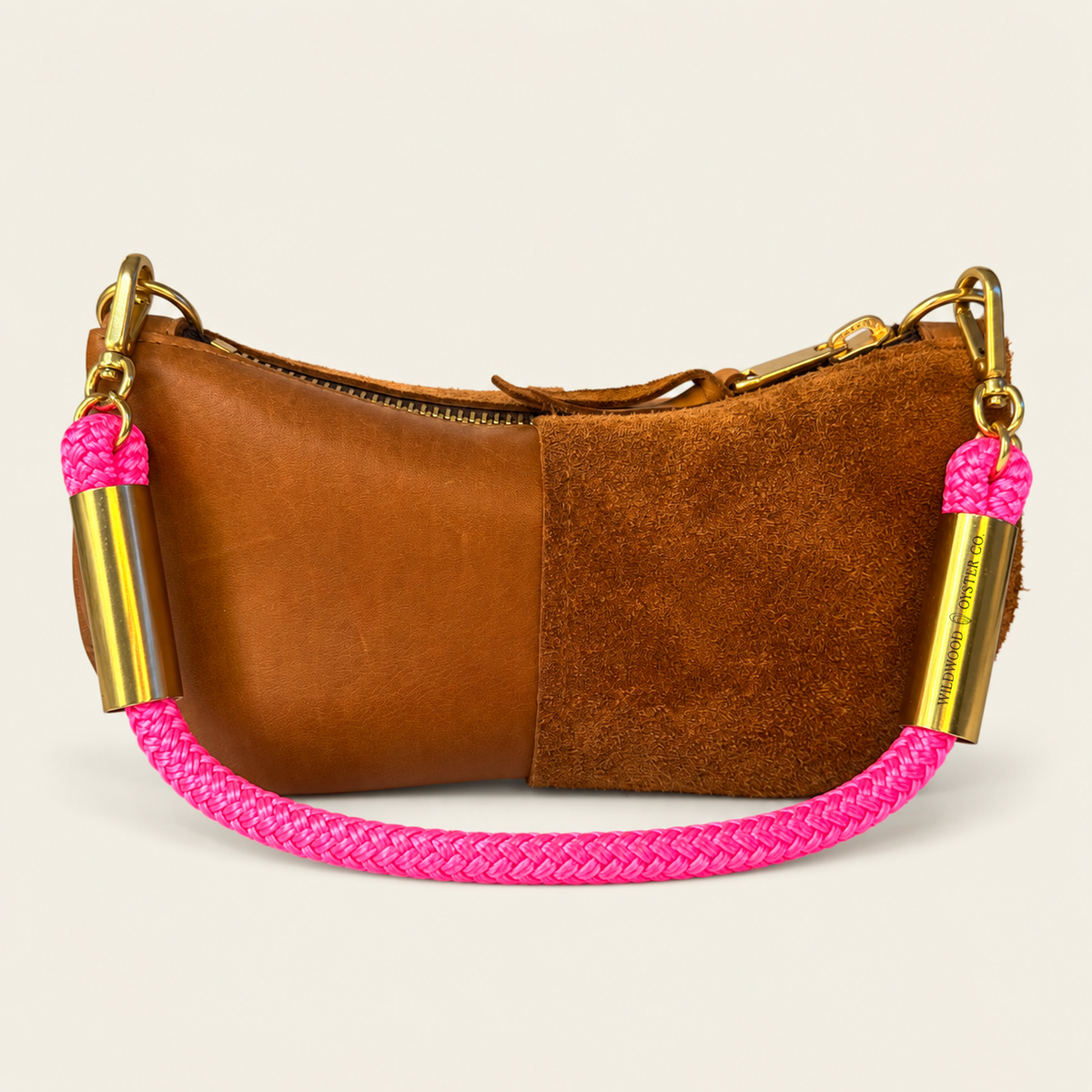 Convertible Zip Bag in Beach Nut Leather