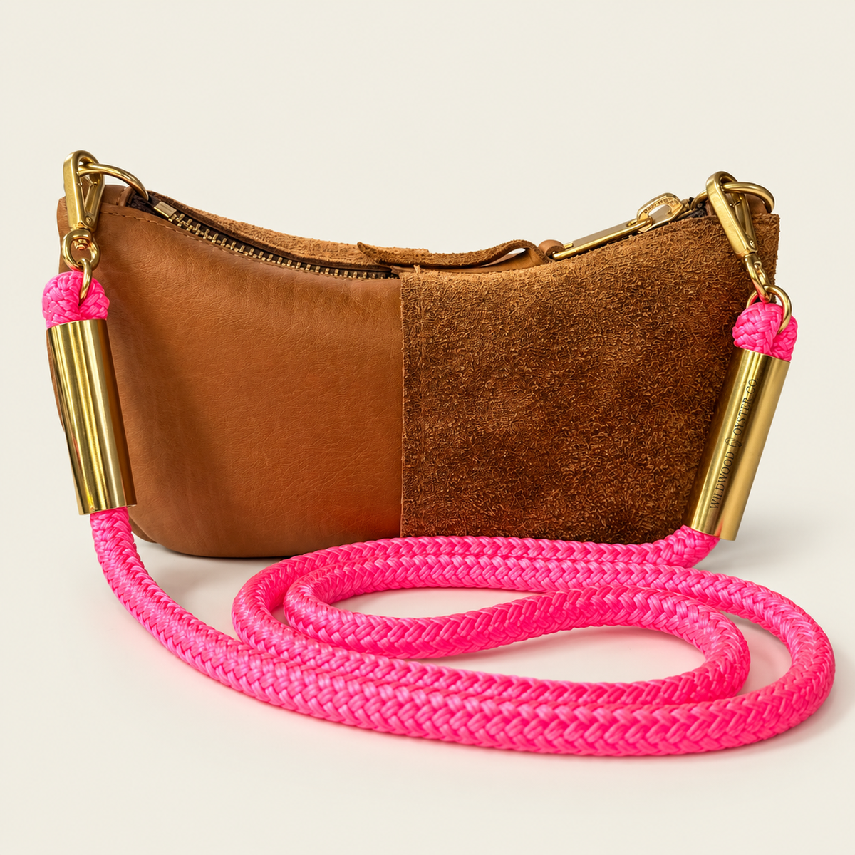 Convertible Zip Bag in Beach Nut Leather