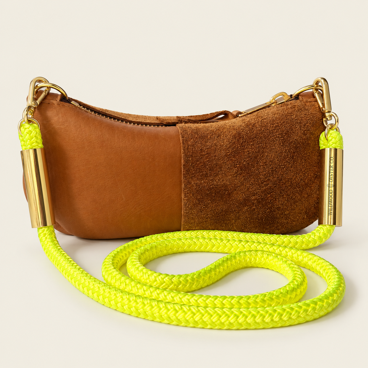 Convertible Zip Bag in Beach Nut Leather