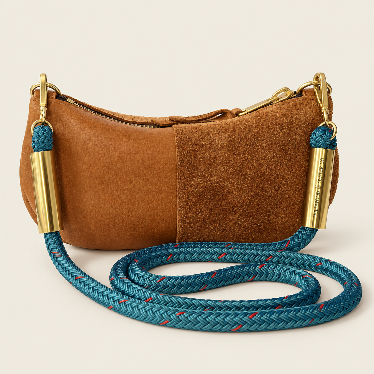 Convertible Zip Bag in Beach Nut Leather