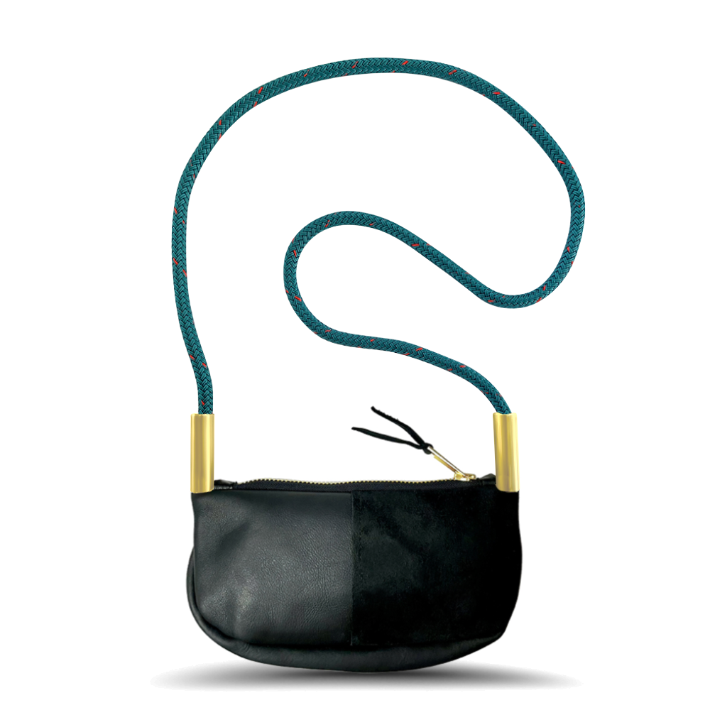 Zip Crossbody #Rope Color_Seaside Teal#Rope Handle Length_Crossbody (50")#Add Ons_Handbag Only