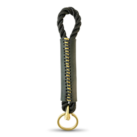 Load image into Gallery viewer, Summer Night Black Rope Keychain

