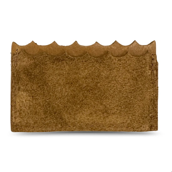 Load image into Gallery viewer, Beach Nut Leather Mini Wallet with Oyster Shell
