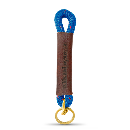 Load image into Gallery viewer, Harborside Blue Rope Keychain
