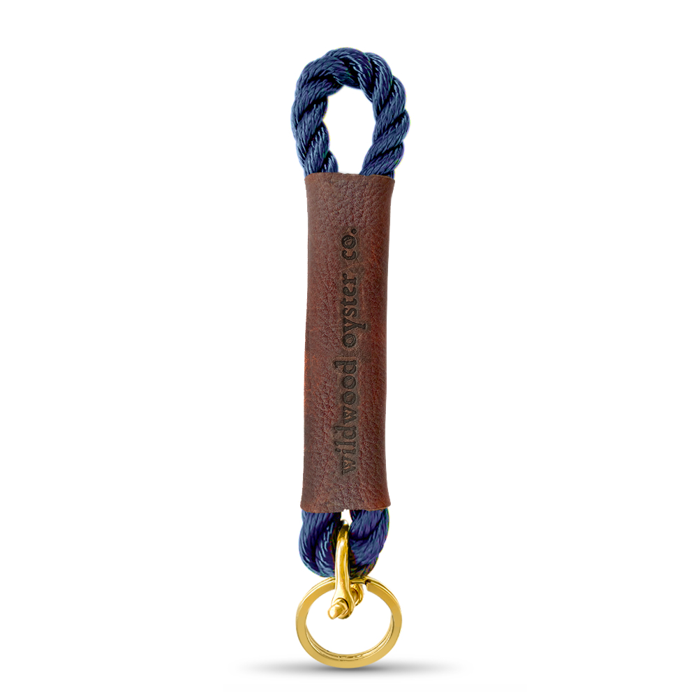 New England Navy Navy Rope Keychain