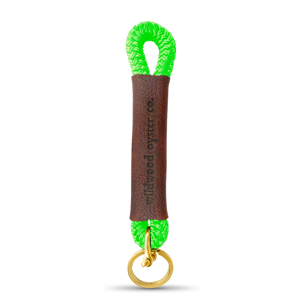 Load image into Gallery viewer, Neon Green Rope Keychain
