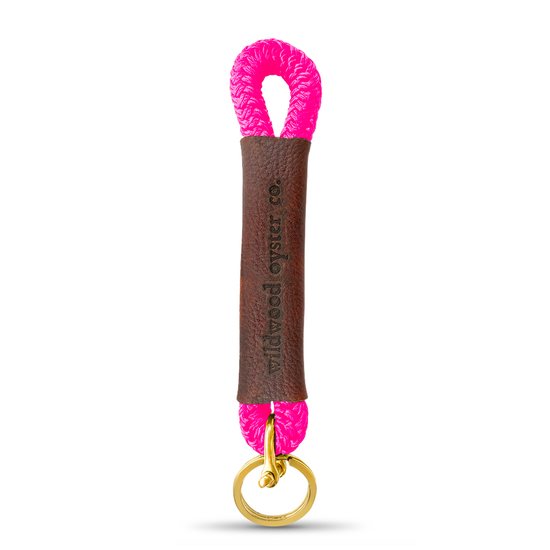 Neon Pink Rope Keychain