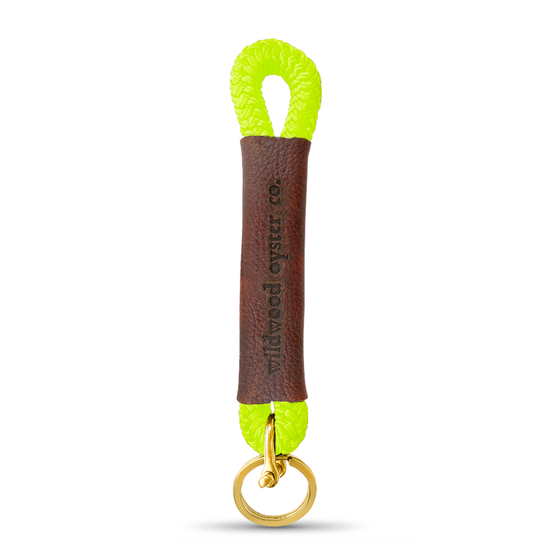 Neon Yellow Rope Keychain