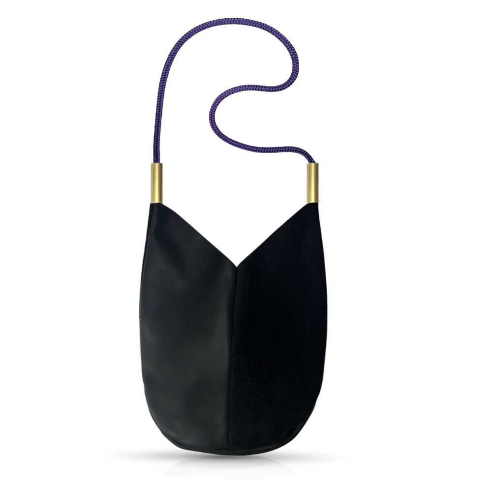 Mermaid Purse | in Black Leather