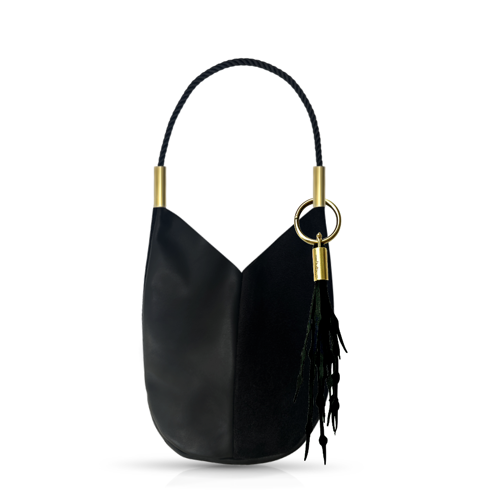 Mermaid Purse | in Black Leather