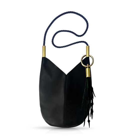 Mermaid Purse | in Black Leather