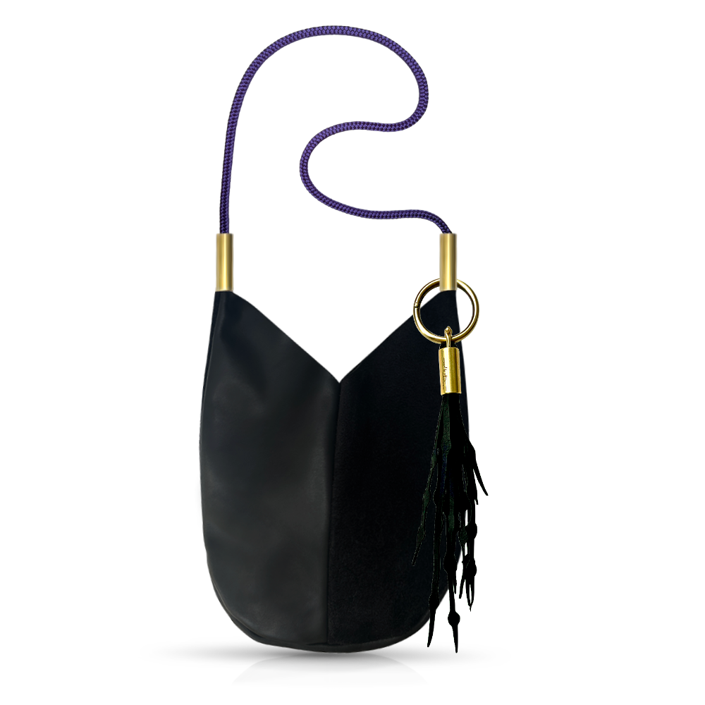 Mermaid Purse | in Black Leather