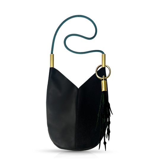 Mermaid Purse | in Black Leather