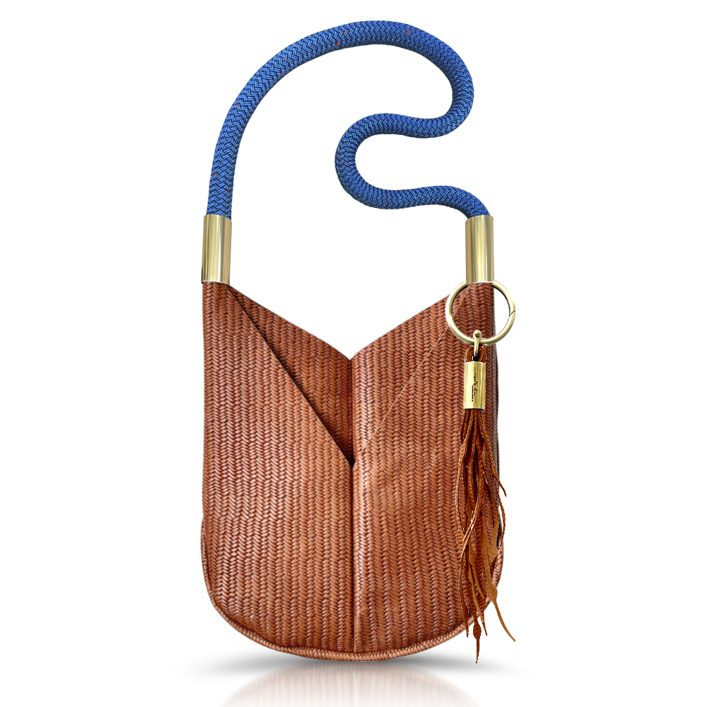 Original Wildwood Bag | Large Crossbody in Brown Basketweave