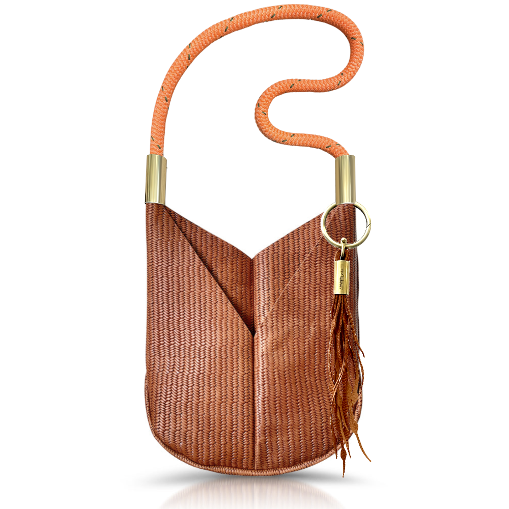 Original Wildwood Bag | Large Crossbody in Brown Basketweave