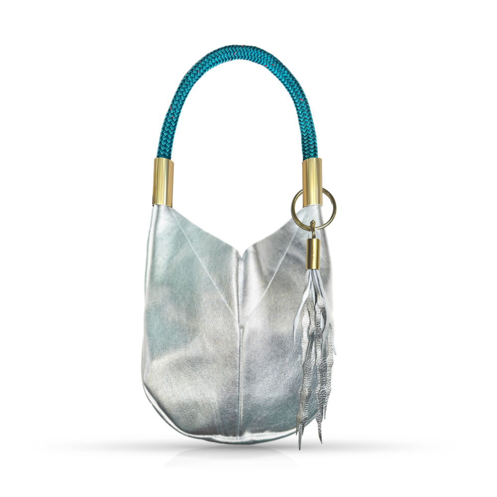 Original Wildwood Bag | Small in Silver Metallic Leather