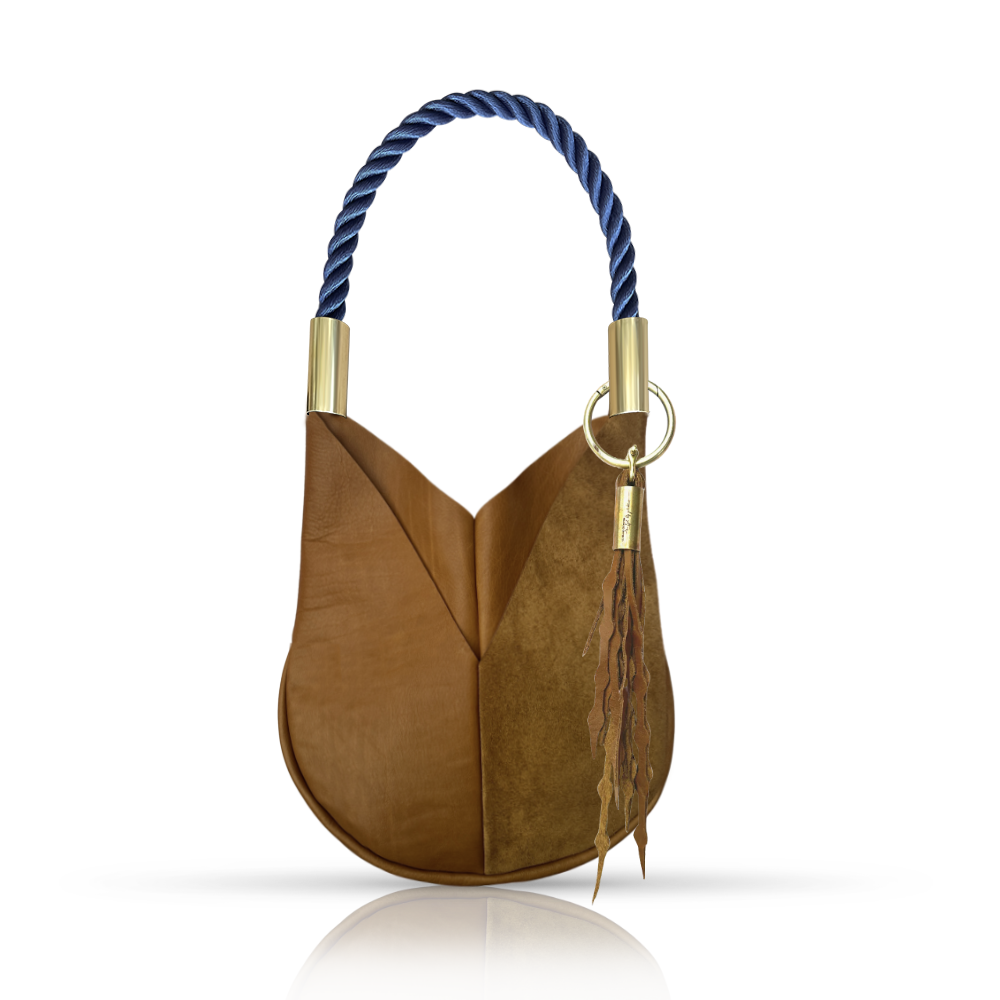 Original Wildwood Bag Small#Rope Color_New England Navy#Add Ons_Add a Matching Seaweed Tassel (save $10)