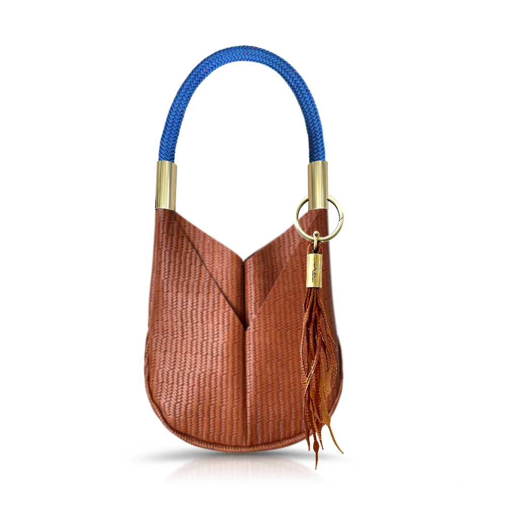 Original Wildwood Bag | Small in Brown Basketweave Leather