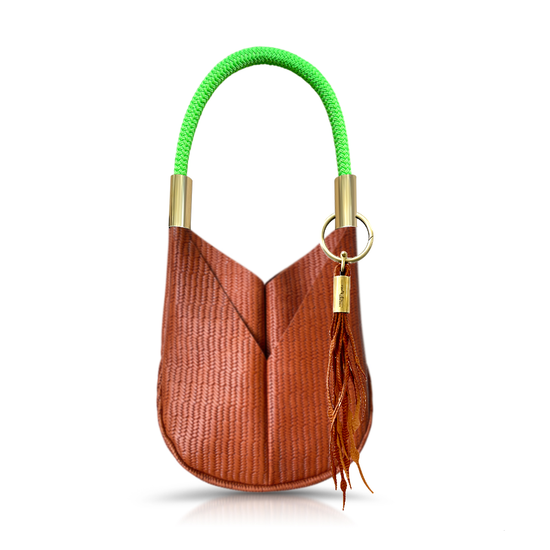 Original Wildwood Bag | Small in Brown Basketweave Leather